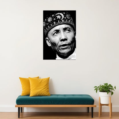 Nation Of Islam Leader Elijah Muhammad Poster Wall Art Print Home Wall Decor