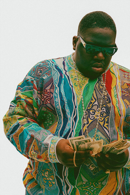 The Notorious Big Biggie Counting Money Poster Wall Art Print Home Wall Decor