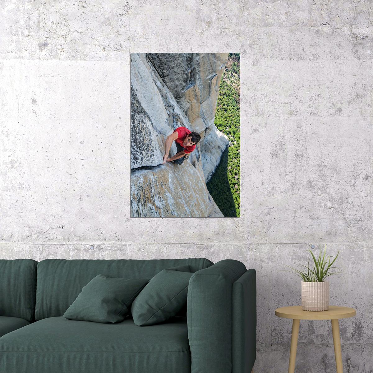 Alex Honnold Free Solo Sport Yosemite Climbing Poster Wall Art Print Home Wall Decor