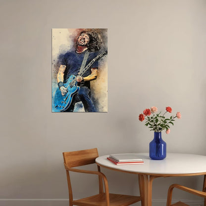 Dave Grohl Dr. G Musician Artist Poster Wall Art Print Home Wall Decor