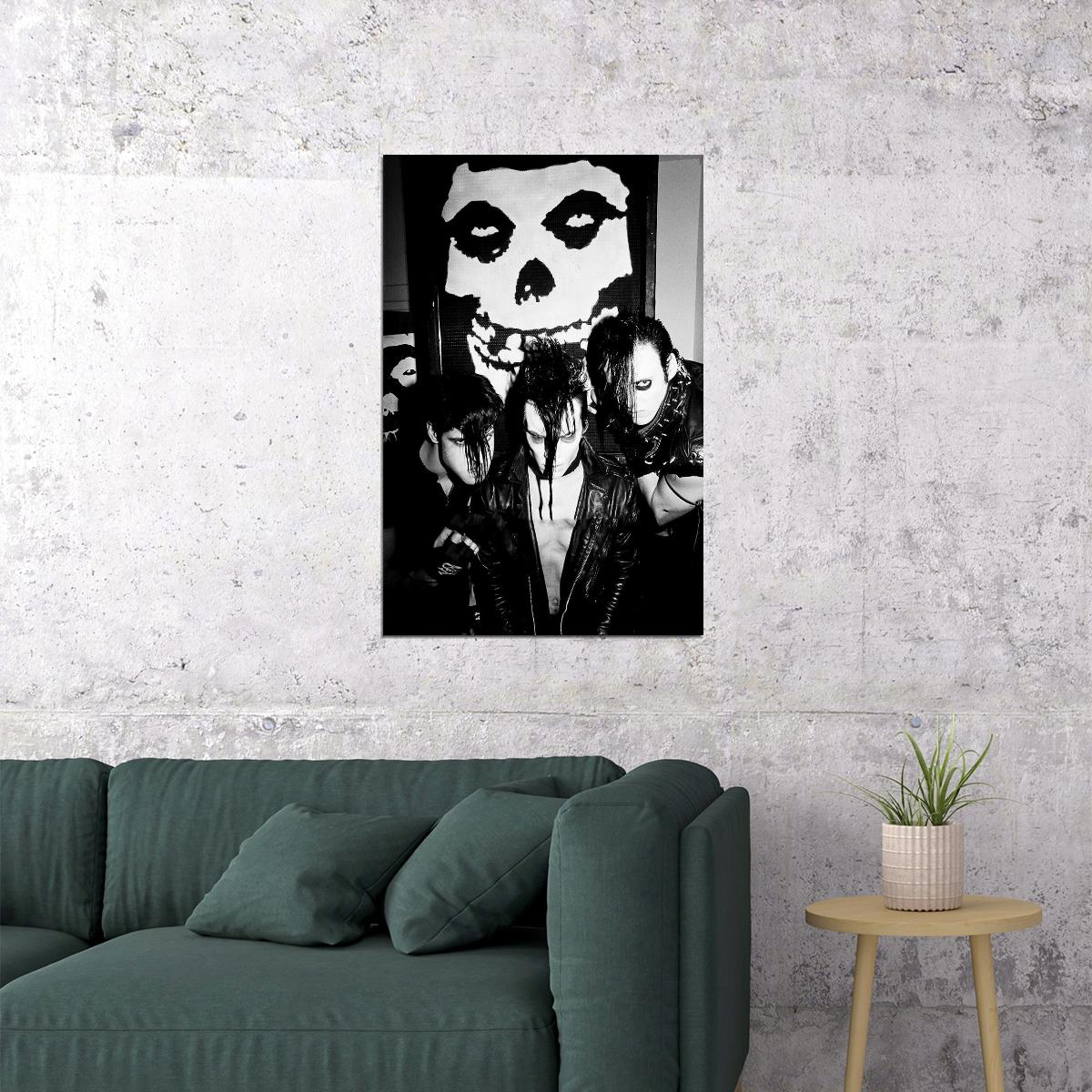 The Misfits Rock Music Band Rock Group Star Poster Wall Art Print Home Wall Decor