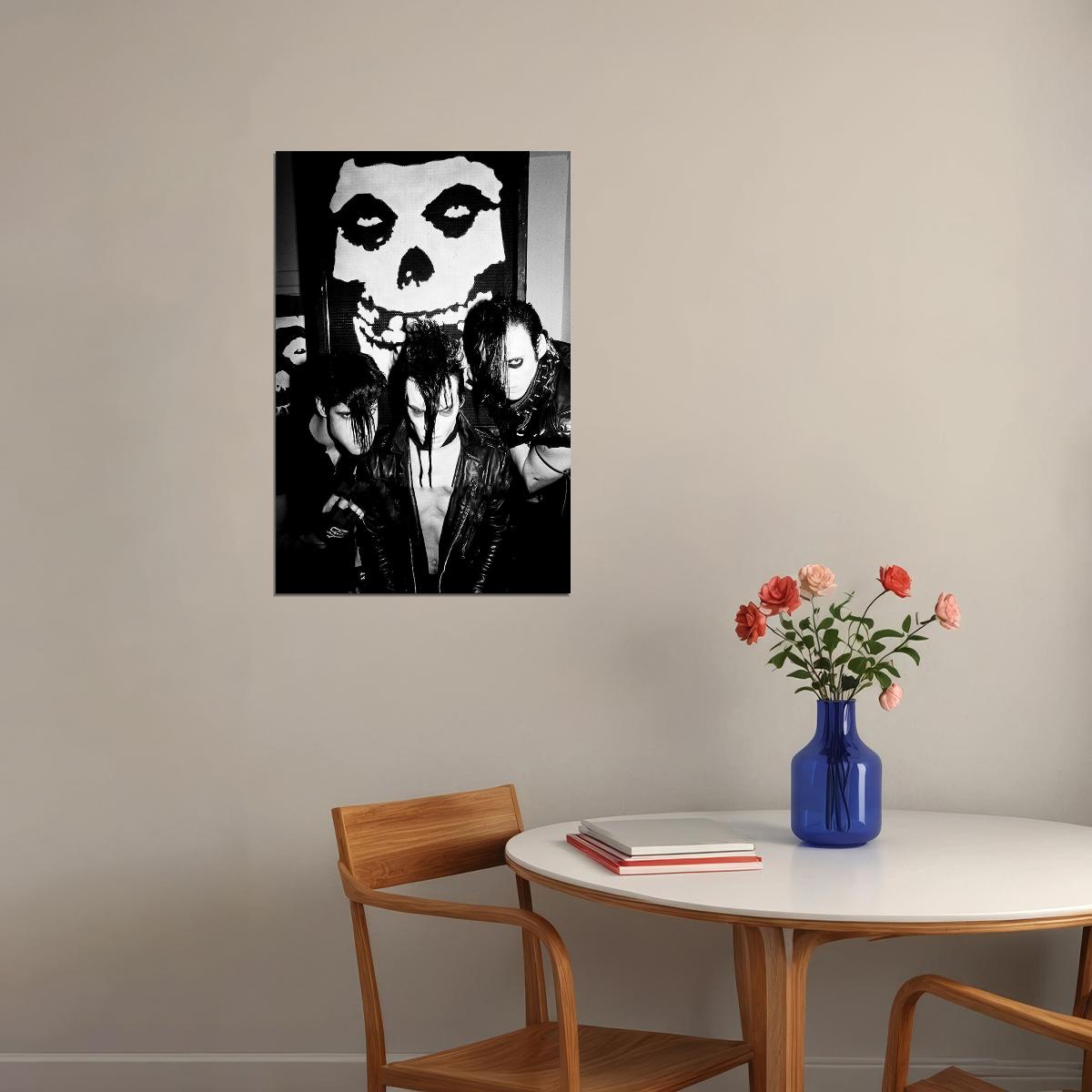 The Misfits Rock Music Band Rock Group Star Poster Wall Art Print Home Wall Decor