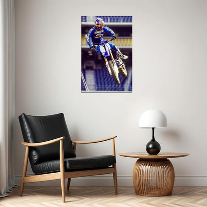 Jeremy Mcgrath Motorcycle Cross Country Star Poster Wall Art Print Home Wall Decor