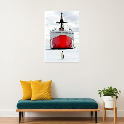 Coast Guard Icebreaker Polar Star Poster Wall Art Print Home Wall Decor