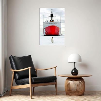 Coast Guard Icebreaker Polar Star Poster Wall Art Print Home Wall Decor