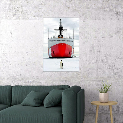 Coast Guard Icebreaker Polar Star Poster Wall Art Print Home Wall Decor