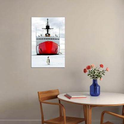 Coast Guard Icebreaker Polar Star Poster Wall Art Print Home Wall Decor