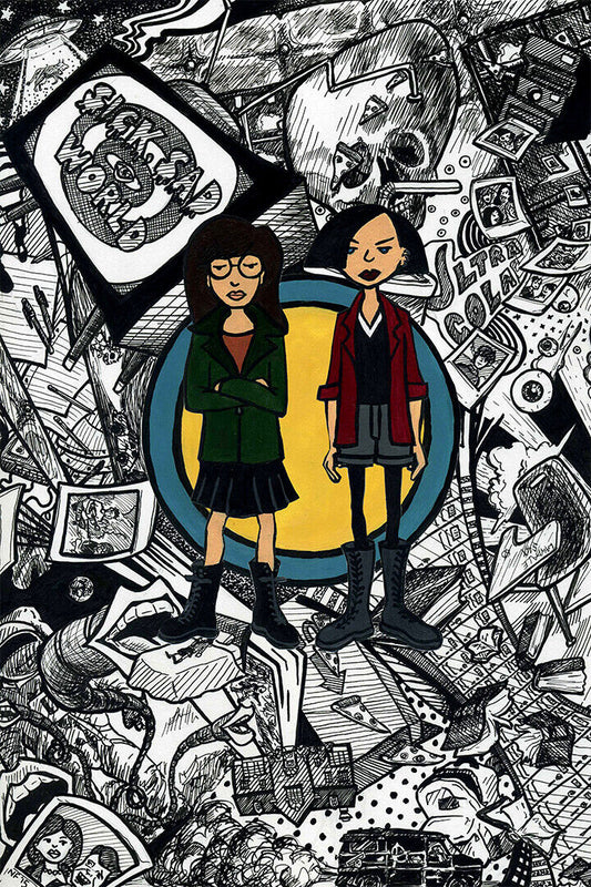 Daria And Jane Sick Sad World Tv Show Poster Wall Art Print Home Wall Decor - xonomax