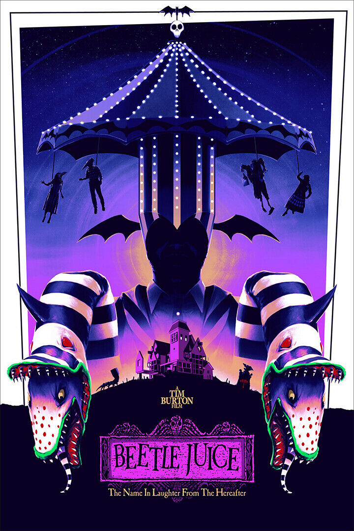 Beetlejuice 1988 Movie Comedy Fantasy Poster Wall Art Print Home Wall Decor - xonomax