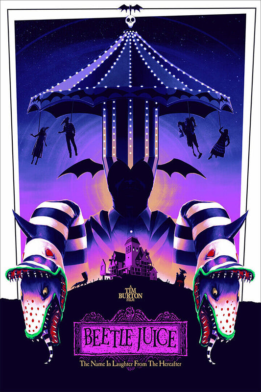 Beetlejuice 1988 Movie Comedy Fantasy Poster Wall Art Print Home Wall Decor - xonomax