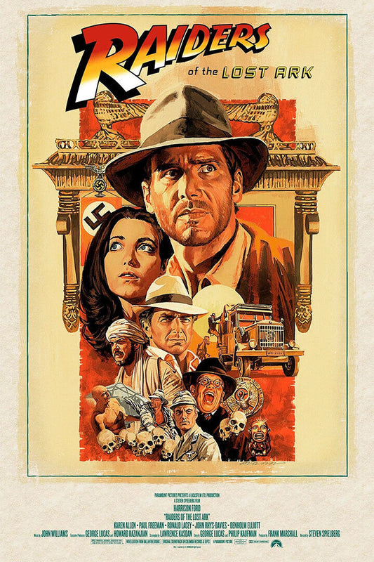 Indiana Jones Raiders Of The Lost Ark Movie Poster Wall Art Print Home Wall Decor