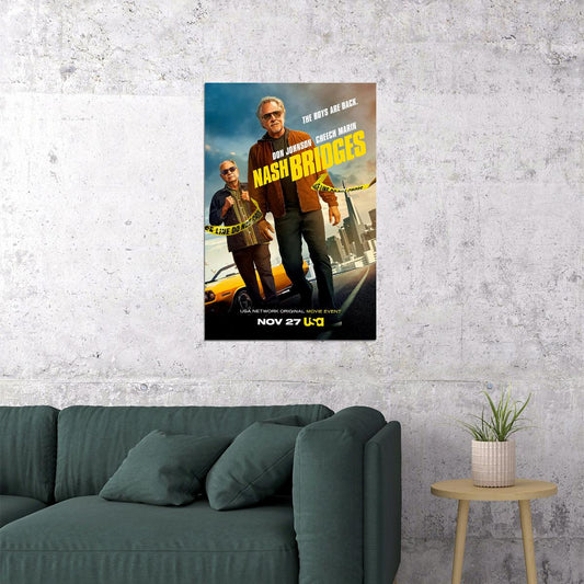 Nash Bridges Movie Crime Drama Action Poster Wall Art Print Home Wall Decor - xonomax