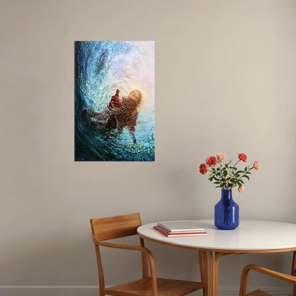 Hand Of God Hand In Hand Picture Poster Wall Art Print Home Wall Decor