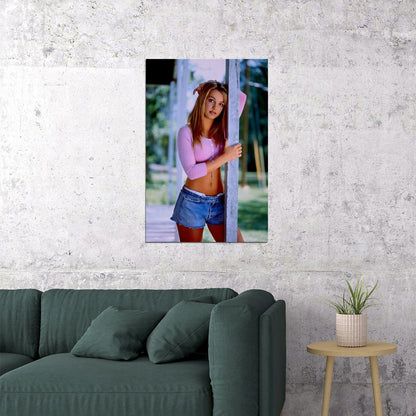 Young Britney Spears Singer Director Vintage Poster Wall Art Print Home Wall Decor
