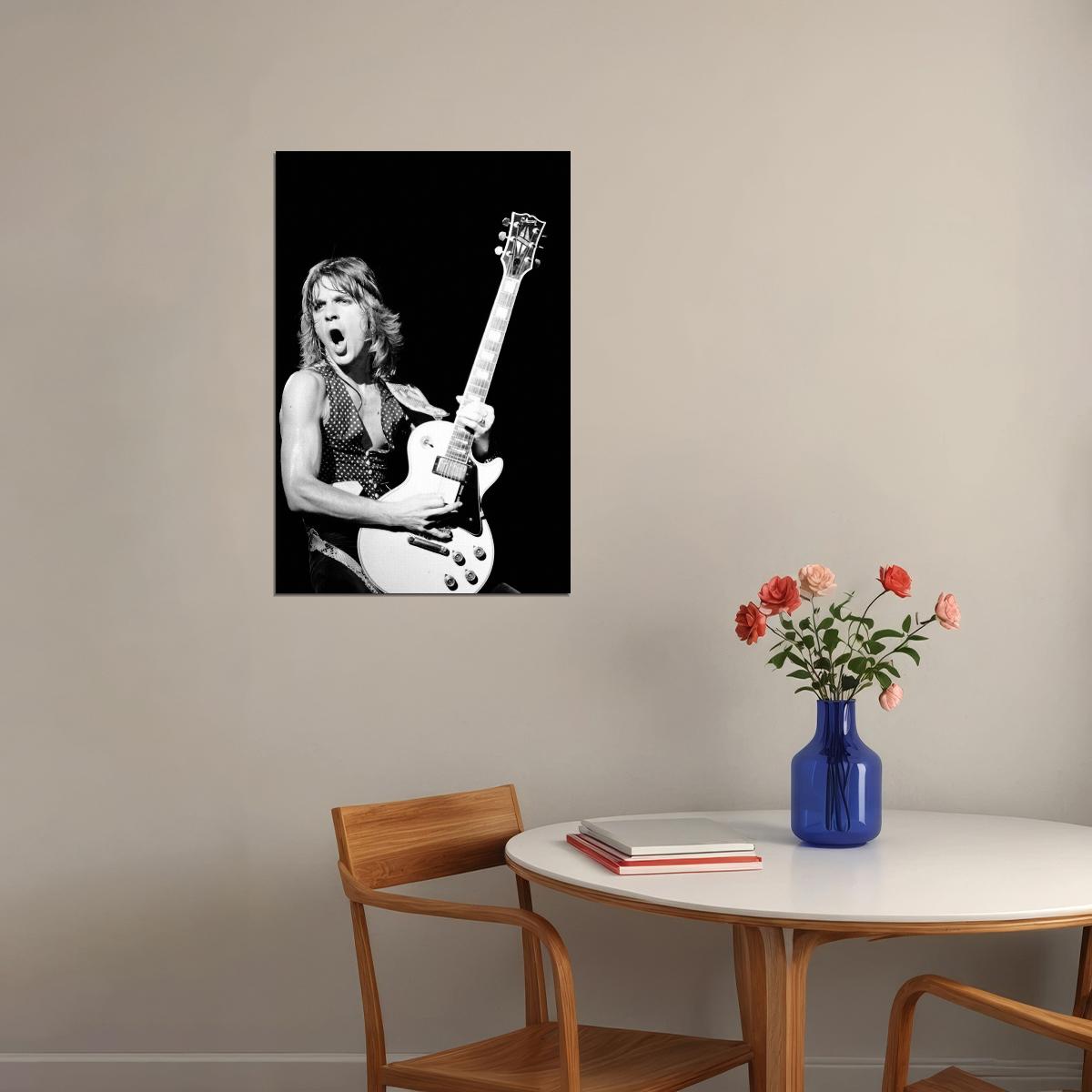 Randy Rhoads Ozzy Osbourne Heavy Metal Poster Wall Art Print Home Wall Decor