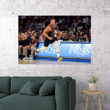 Jalen Brunson Basketballer New York Knicks Team Sports Poster Wall Art Print Home Wall Decor