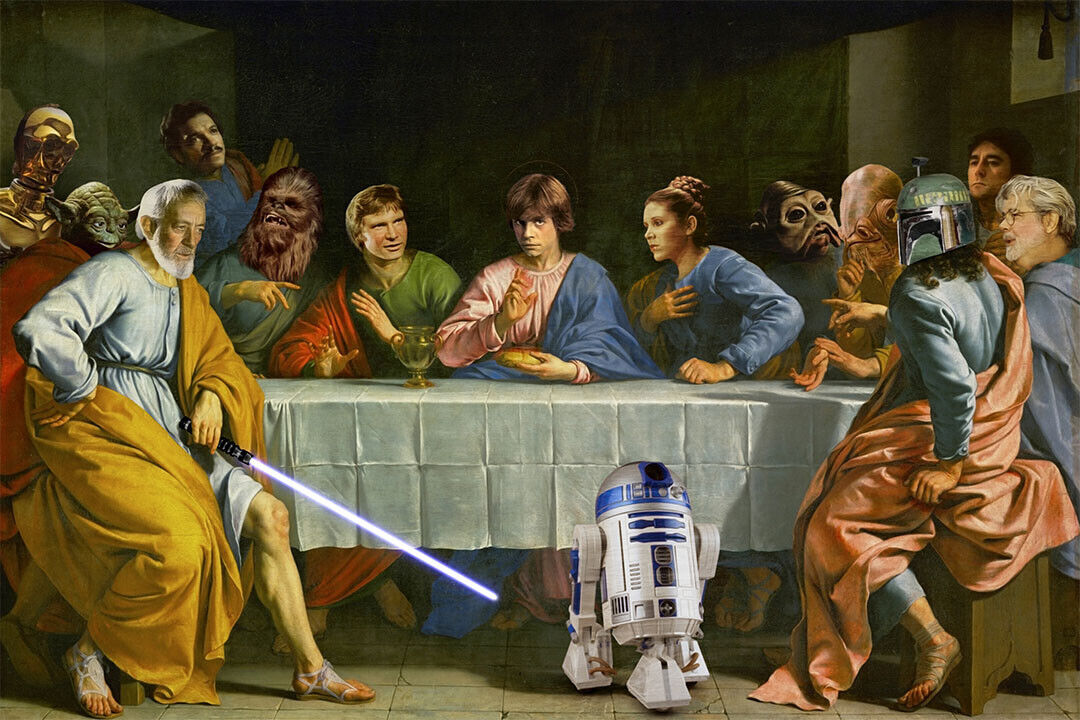 Star Wars The Last Supper Parody Poster Wall Art Print Home Wall Decor