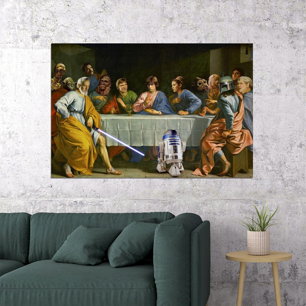 Star Wars The Last Supper Parody Poster Wall Art Print Home Wall Decor