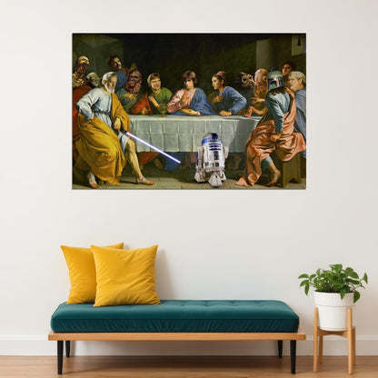 Star Wars The Last Supper Parody Poster Wall Art Print Home Wall Decor