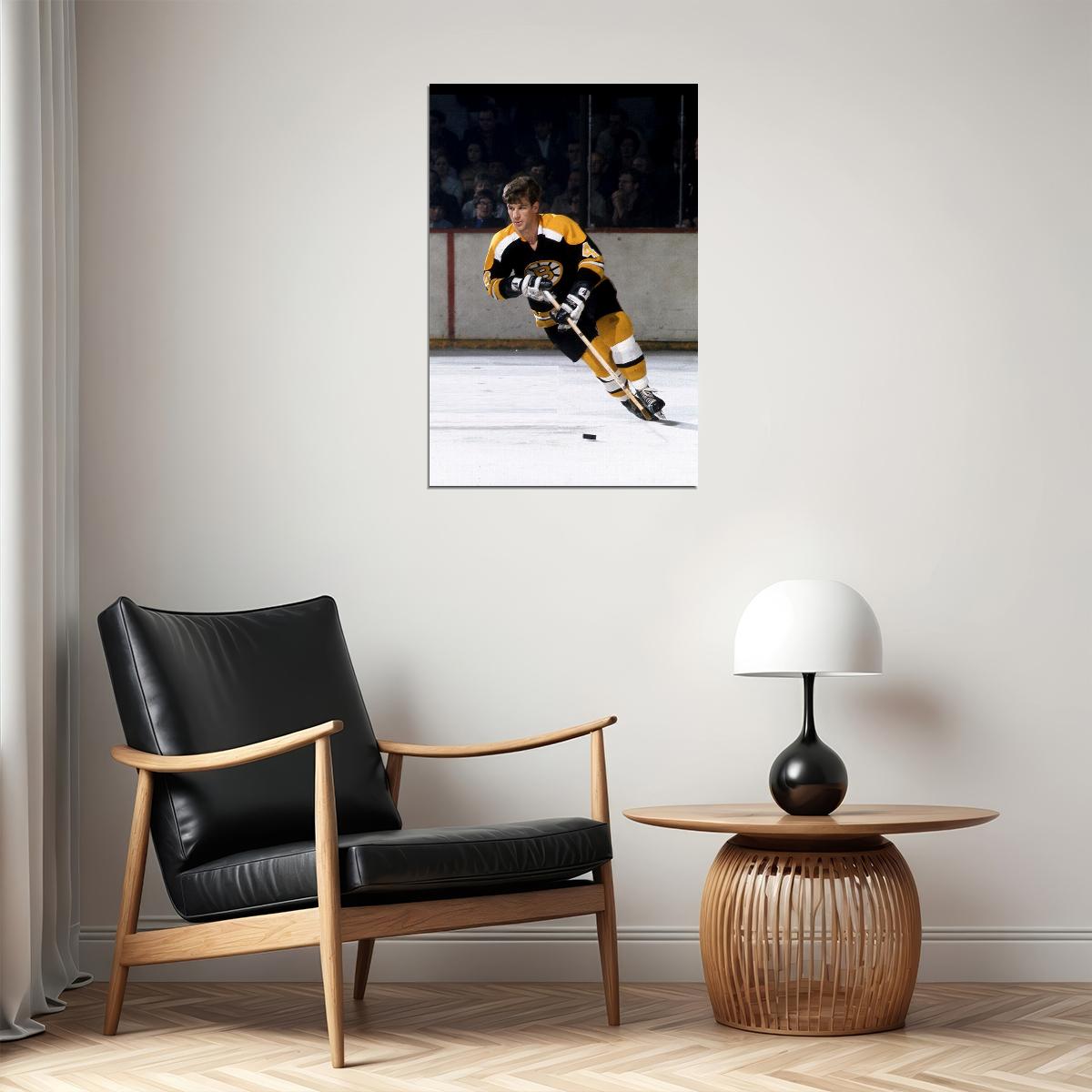 Bobby Orr Celebrity Ice Hockey Player Poster Wall Art Print Home Wall Decor