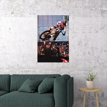 Damon Bradshaw Motorcycle Cross Country Racer Poster Wall Art Print Home Wall Decor