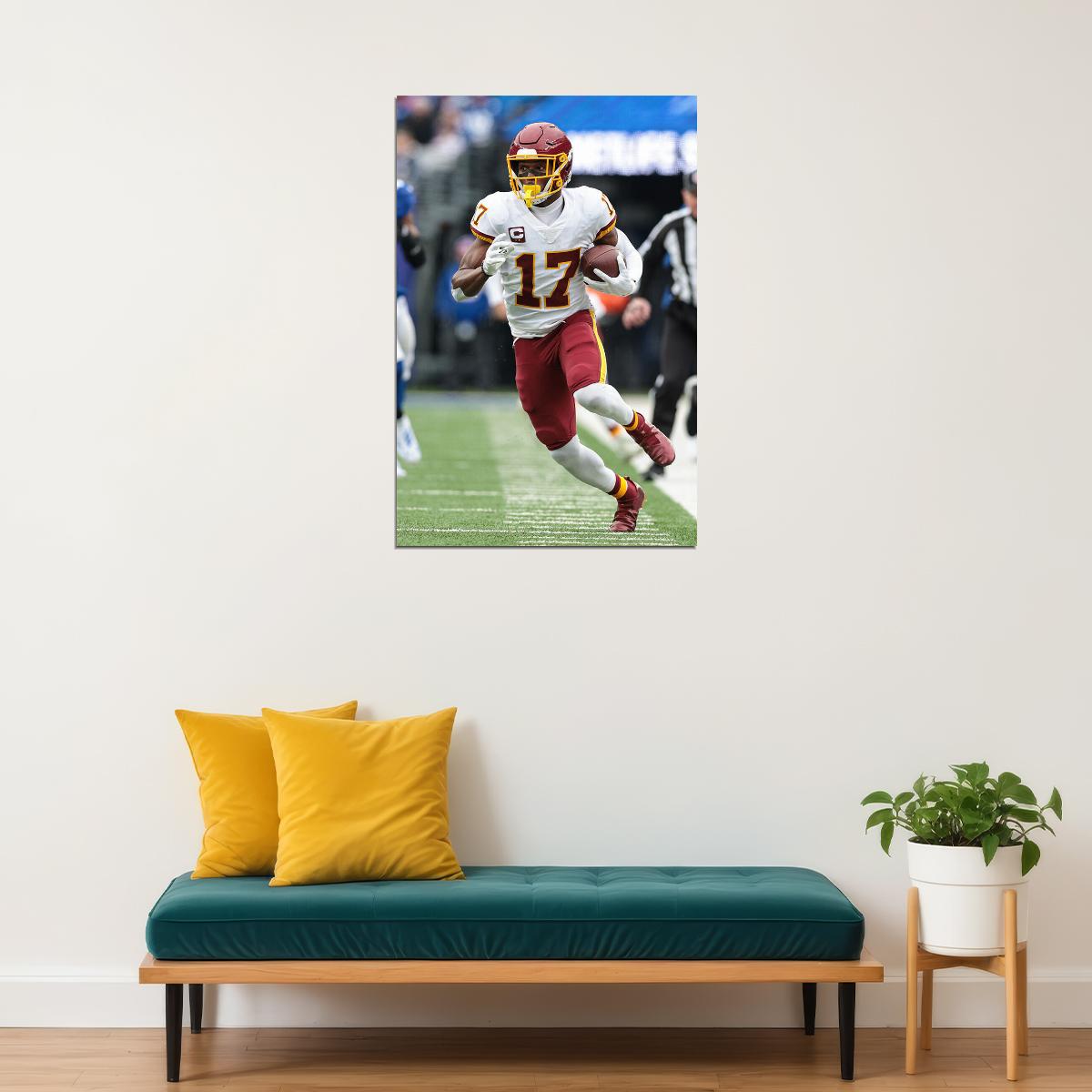 Washington Commanders Terry Mclaurin 17 American Football Poster Wall Art Print Home Wall Decor