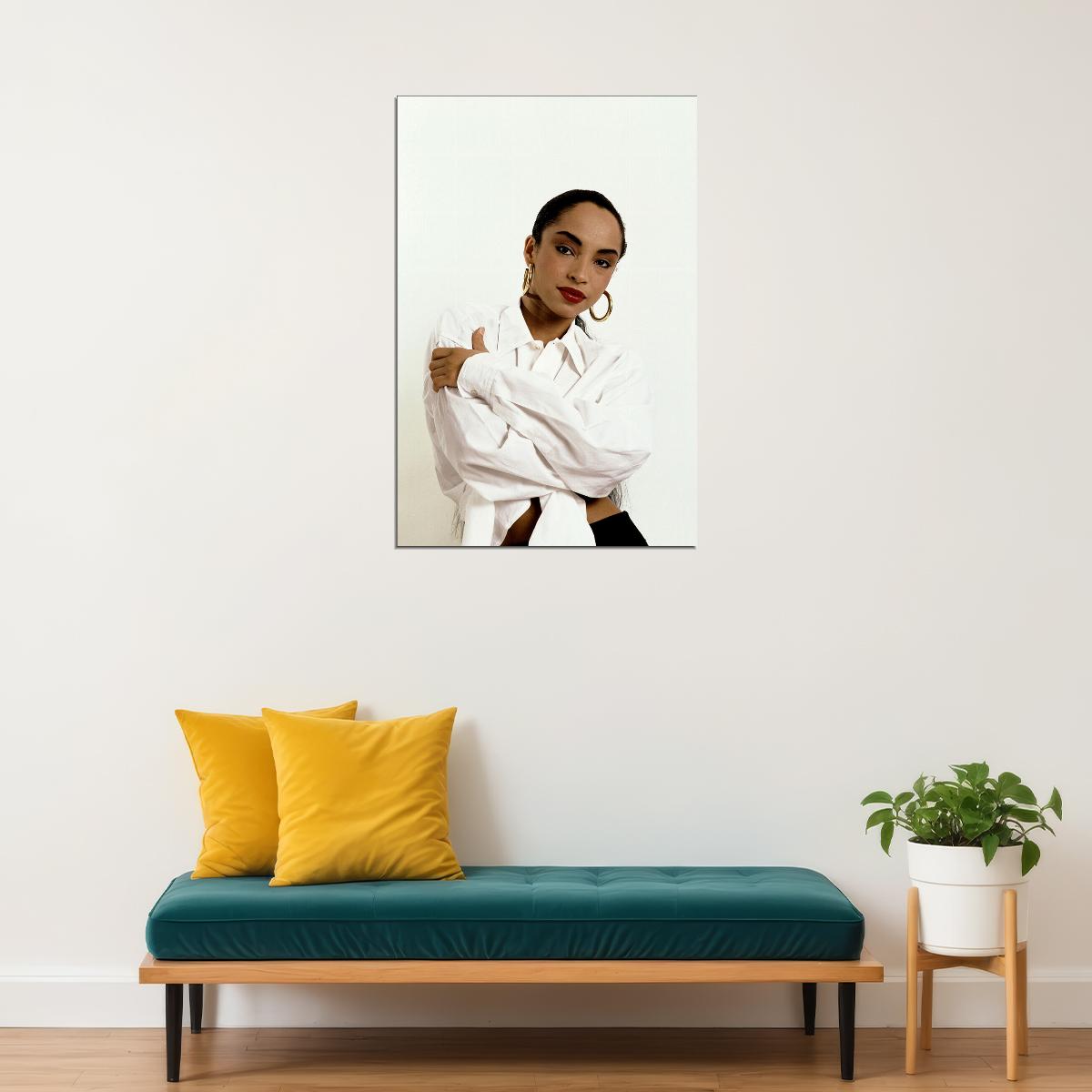 Sade 80's 90's Singer Music Producer Celebrity Poster Wall Art Print Home Wall Decor