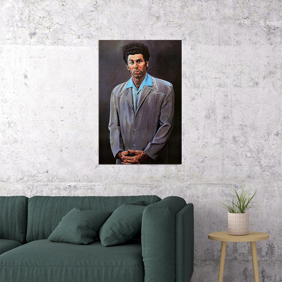 Seinfeld Movie Kramer Character Portrait Artwork Poster Wall Art Print Home Wall Decor