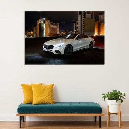 Mercedes Amg S 63 4matic Coupe Expensive Car Poster Wall Art Print Home Wall Decor