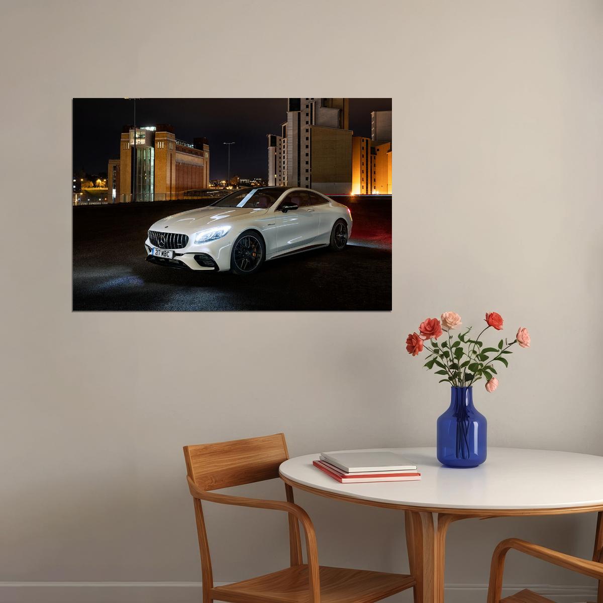 Mercedes Amg S 63 4matic Coupe Expensive Car Poster Wall Art Print Home Wall Decor