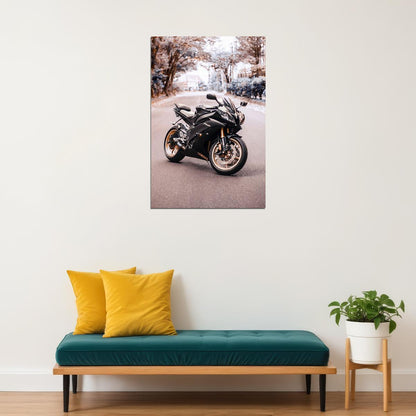 Yamaha R6 Expensive Motorcycle Speed Bike Poster Wall Art Print Home Wall Decor