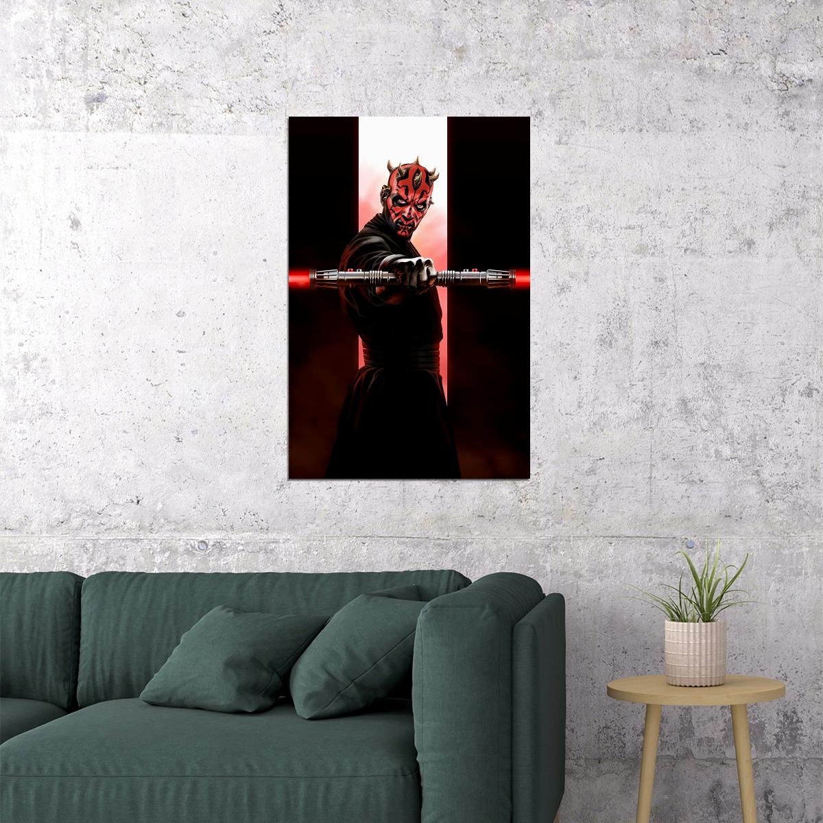 Star Wars Movie Special Power Darth Maul Poster Wall Art Print Home Wall Decor