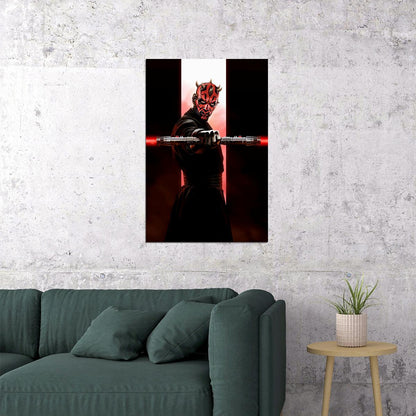 Star Wars Movie Special Power Darth Maul Poster Wall Art Print Home Wall Decor