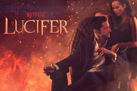 Lucifer Tom Ellis Fallen Angel Usa Tv Series Poster Wall Art Print Home Wall Decor