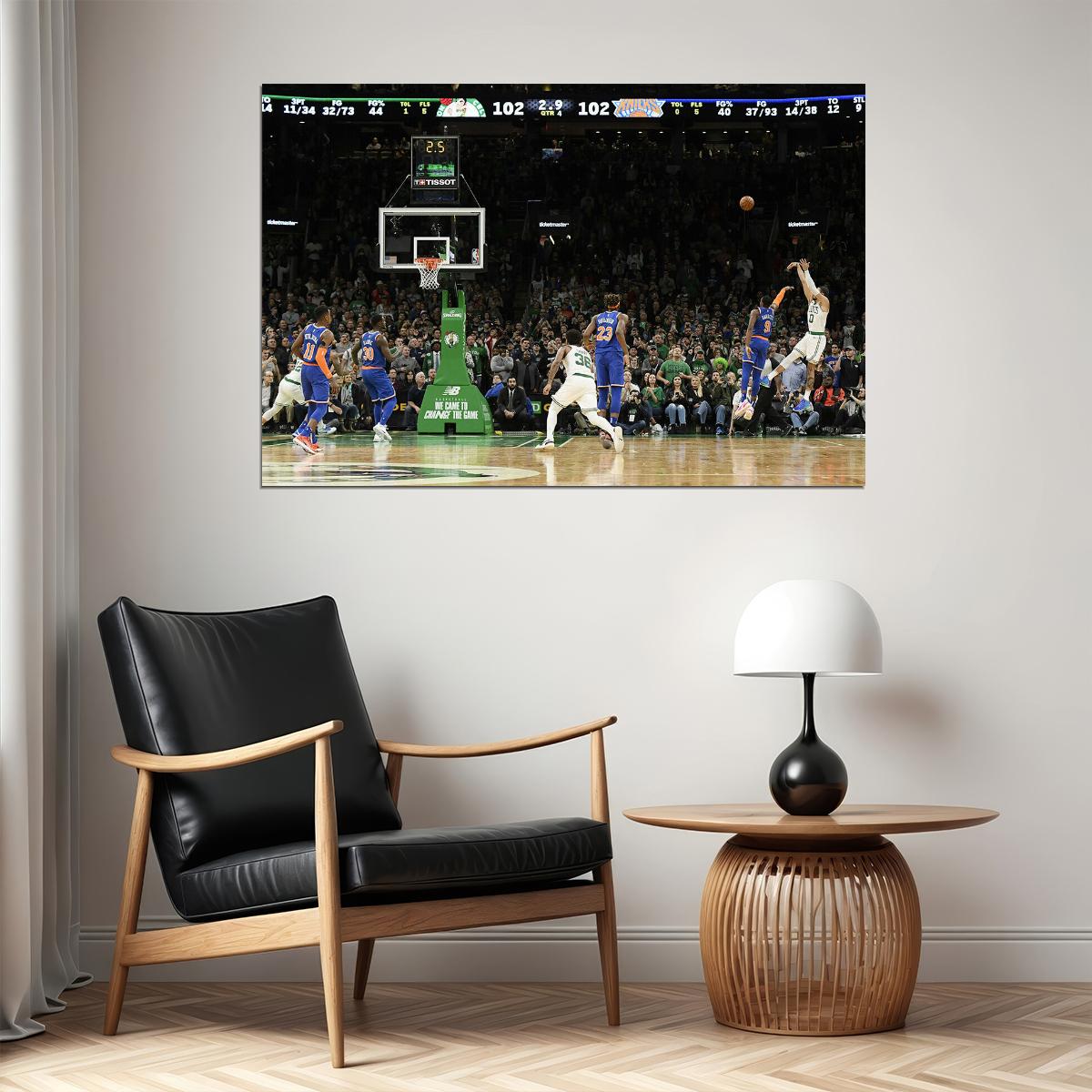 Jayson Tatum Boston Basketball Star Poster Wall Art Print Home Wall Decor