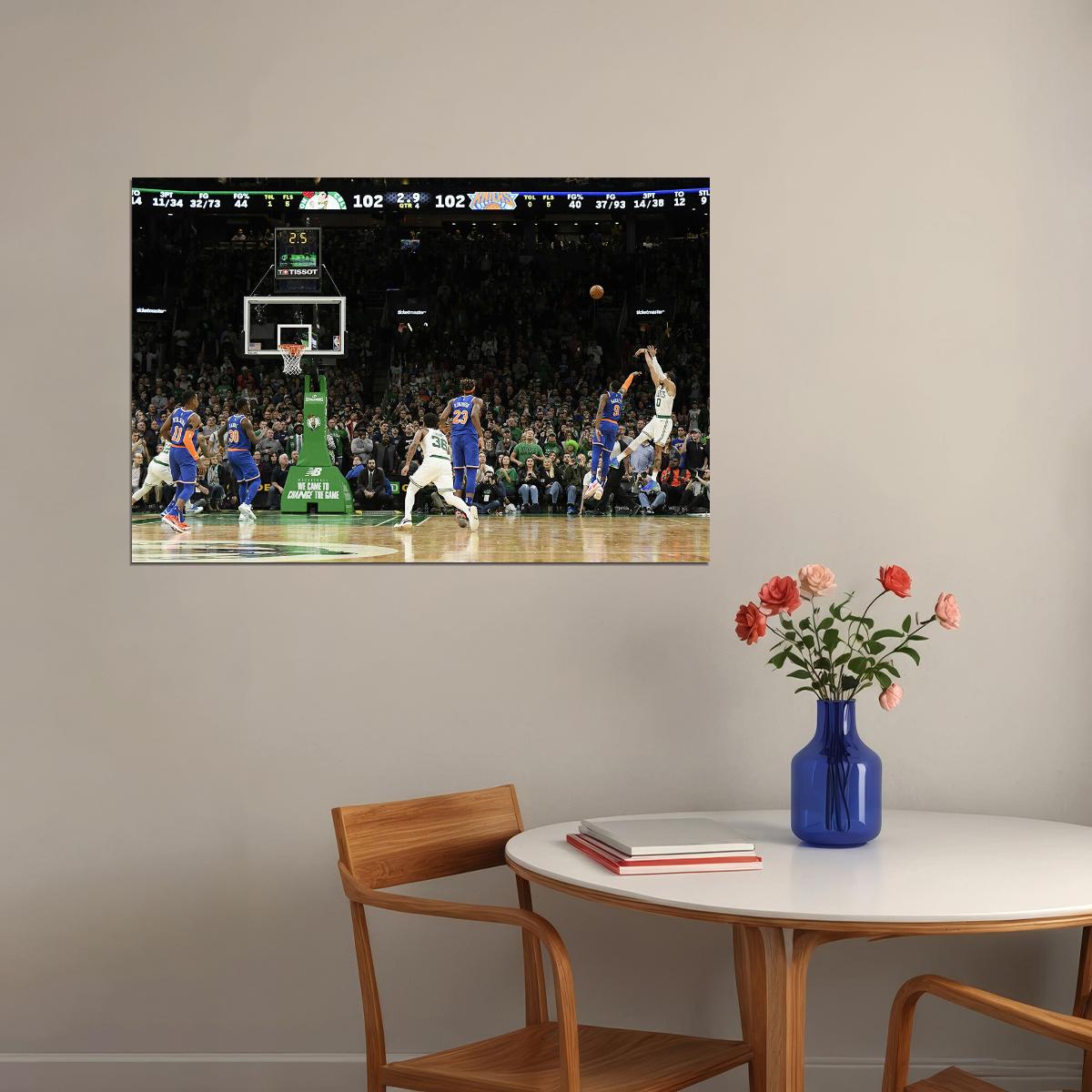 Jayson Tatum Boston Basketball Star Poster Wall Art Print Home Wall Decor