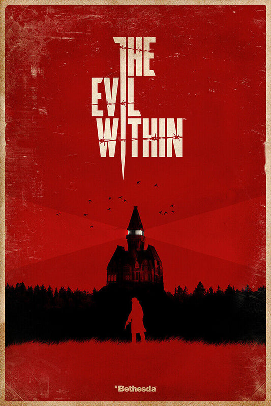 The Evil Within Ghost Survival Shooting Game Poster Wall Art Print Home Wall Decor