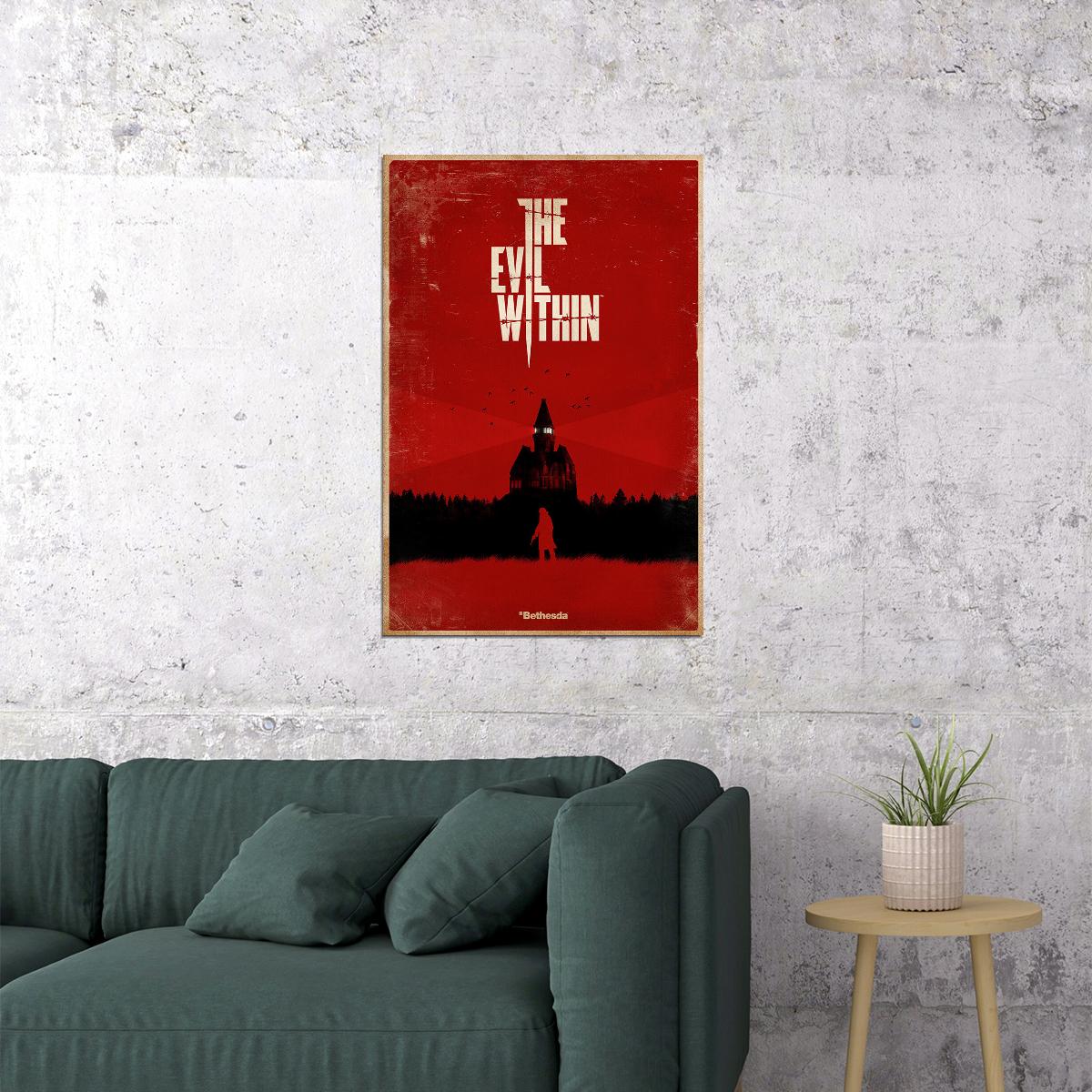 The Evil Within Ghost Survival Shooting Game Poster Wall Art Print Home Wall Decor