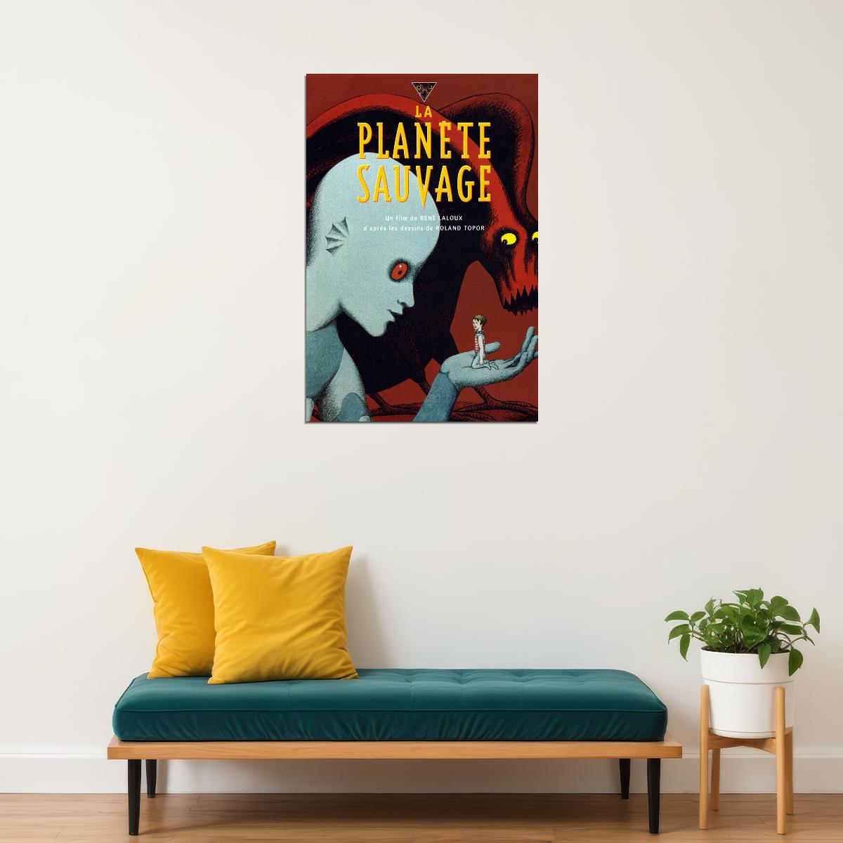 Fantastic Planet La Planete Sauvage Movie Poster Wall Art Print Home Wall Decor