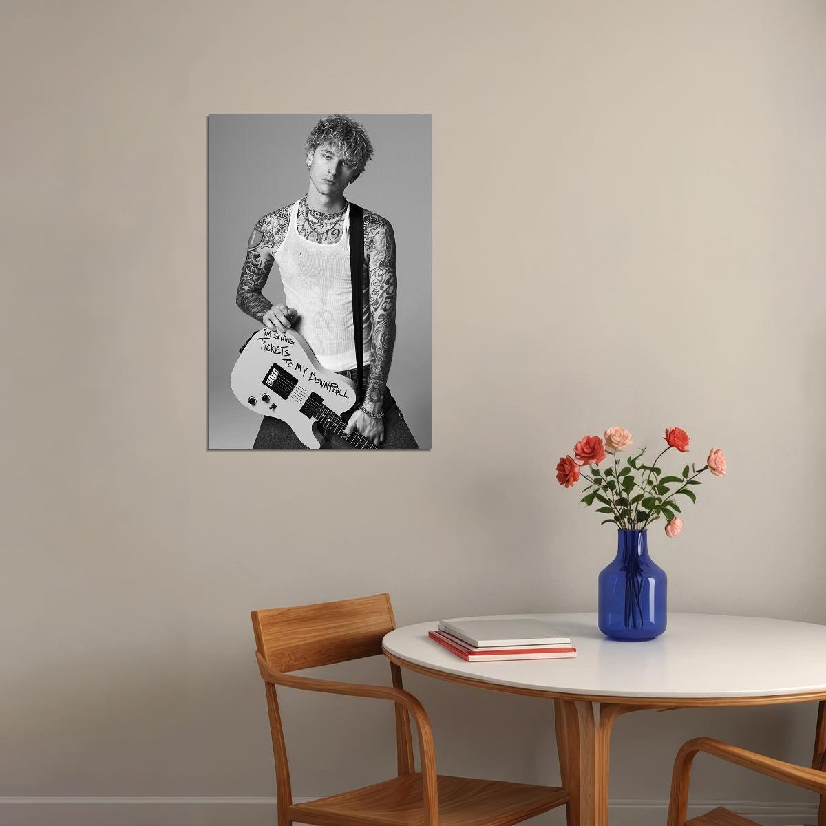 Mgk Machine Gun Kelly Usa Rapper Star Poster Wall Art Print Home Wall Decor