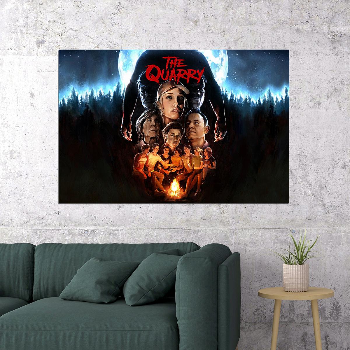 The Quarry Drama Horror Video Game Poster Wall Art Print Home Wall Decor