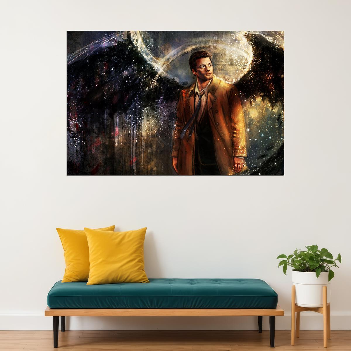 Supernatural Movie Castiel Character Poster Wall Art Print Home Wall Decor