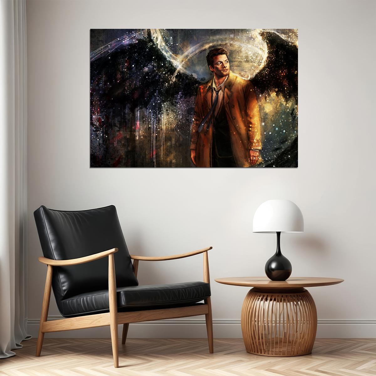 Supernatural Movie Castiel Character Poster Wall Art Print Home Wall Decor