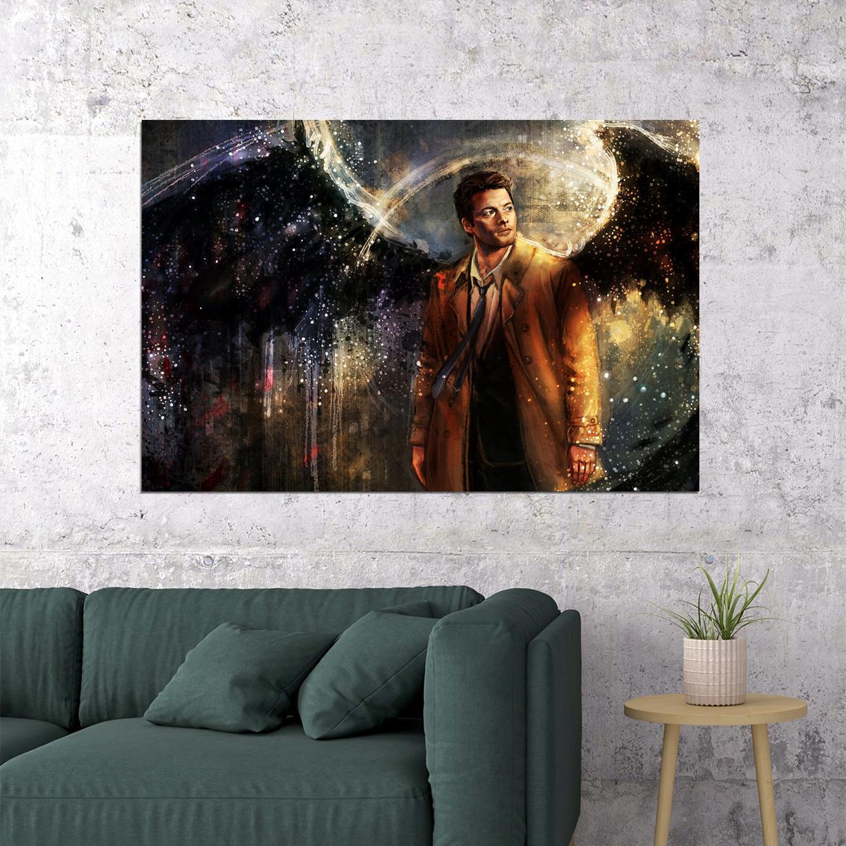 Supernatural Movie Castiel Character Poster Wall Art Print Home Wall Decor