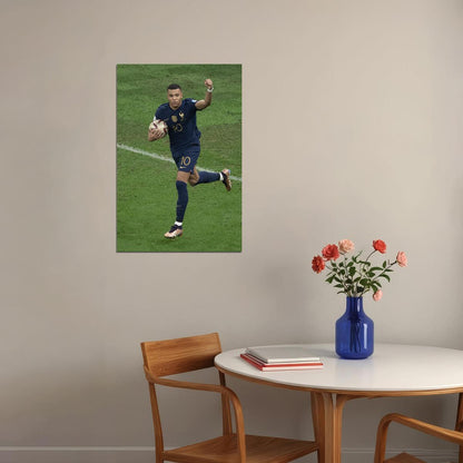 Kylian Mbappe Goal France Football World Soccer Fans Poster Wall Art Print Home Wall Decor