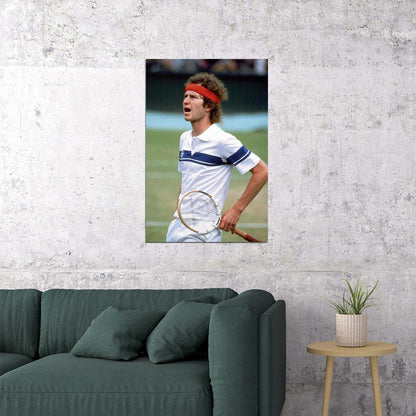 John Mcenroe Celebrity American Tennis Player Poster Wall Art Print Home Wall Decor