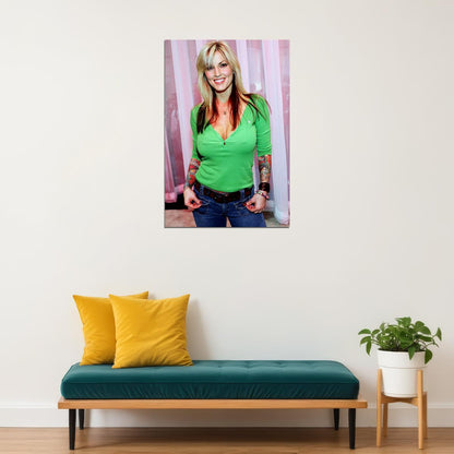 Janine Lindemulder Exotic Dancer Star Poster Wall Art Print Home Wall Decor