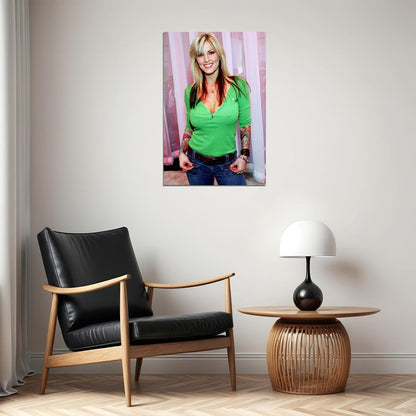 Janine Lindemulder Exotic Dancer Star Poster Wall Art Print Home Wall Decor