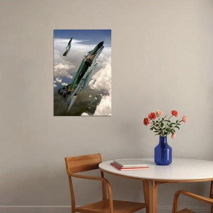 F-4 Phantom Fighter Bomber Aircraft Poster Wall Art Print Home Wall Decor