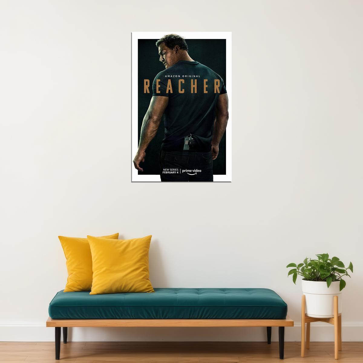 Reacher Movie Action Crime Drama Poster Wall Art Print Home Wall Decor